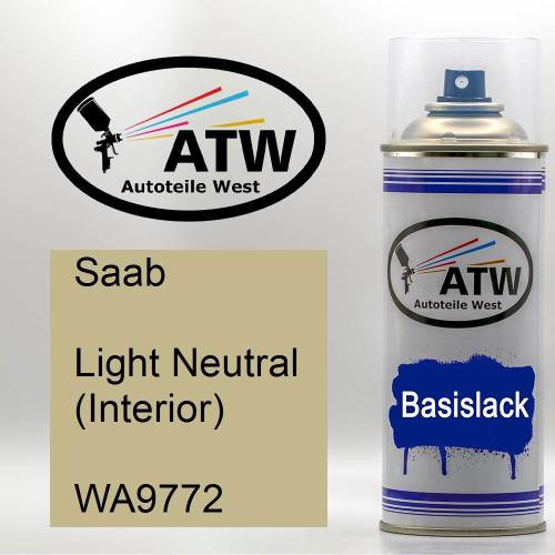Saab, Light Neutral (Interior), WA9772: 400ml Sprühdose, von ATW Autoteile West.